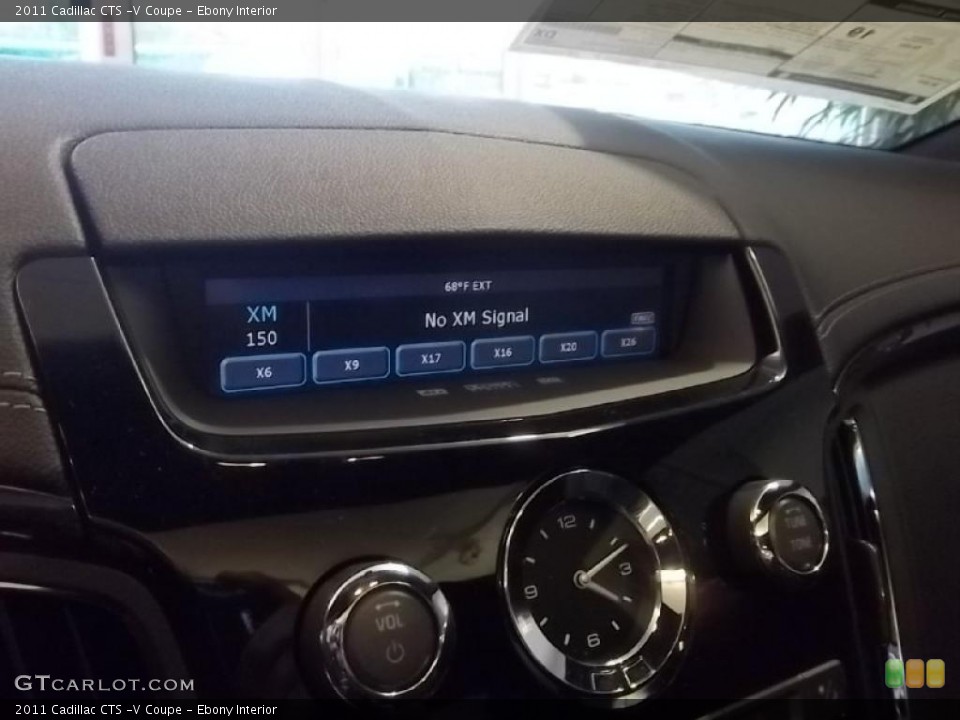Ebony Interior Controls for the 2011 Cadillac CTS -V Coupe #44210136