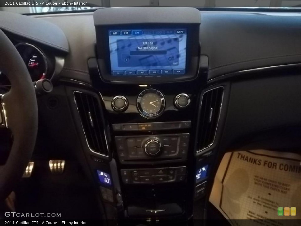 Ebony Interior Controls for the 2011 Cadillac CTS -V Coupe #44210161