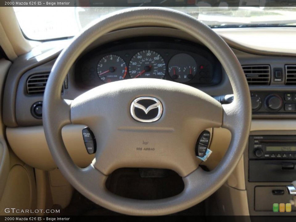 Beige Interior Steering Wheel for the 2000 Mazda 626 ES #44212217
