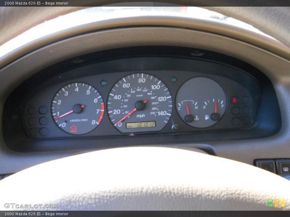 Beige Interior Gauges for the 2000 Mazda 626 ES #44212420