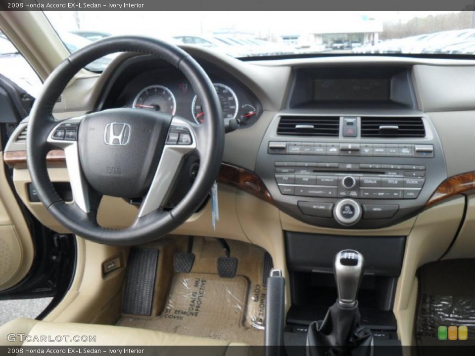 Ivory Interior Dashboard for the 2008 Honda Accord EX-L Sedan #44213769