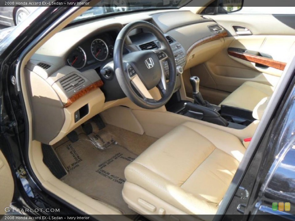 Ivory Interior Prime Interior for the 2008 Honda Accord EX-L Sedan #44213920