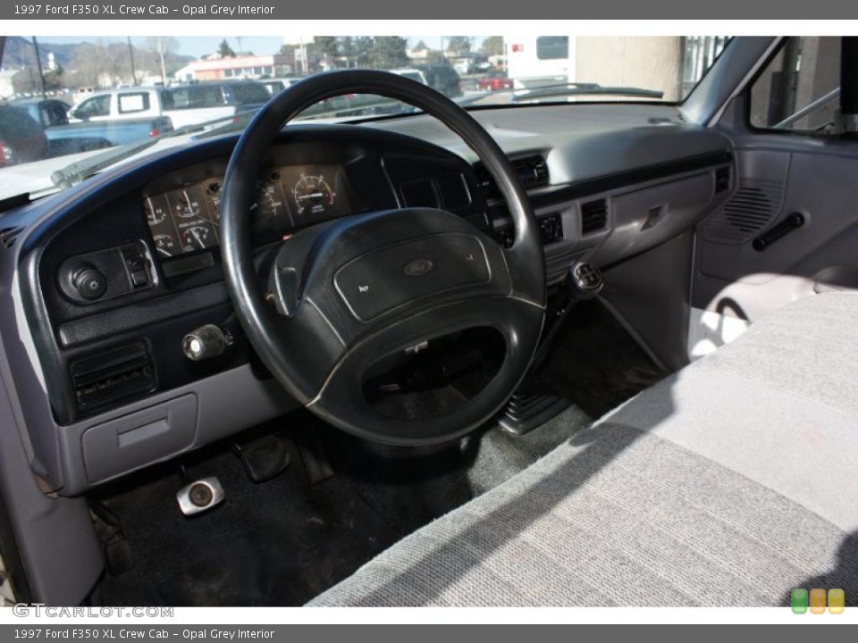 Opal Grey Interior Prime Interior for the 1997 Ford F350 XL Crew Cab #44214245