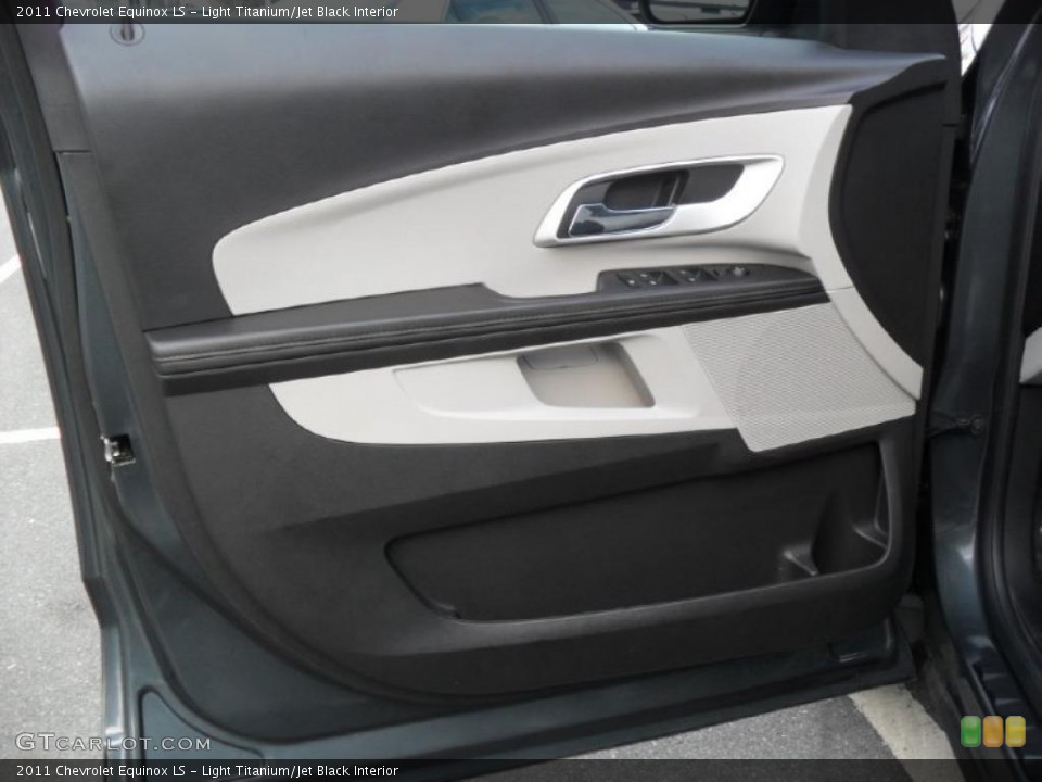 Light Titanium/Jet Black Interior Door Panel for the 2011 Chevrolet Equinox LS #44217409