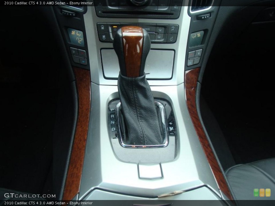 Ebony Interior Transmission for the 2010 Cadillac CTS 4 3.0 AWD Sedan #44219045
