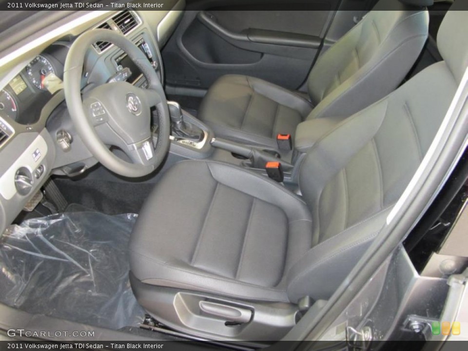 Titan Black Interior Photo for the 2011 Volkswagen Jetta TDI Sedan #44219357