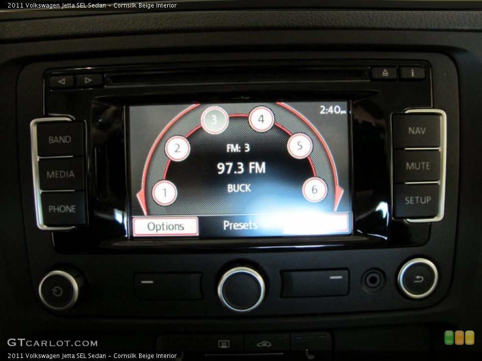 Cornsilk Beige Interior Controls for the 2011 Volkswagen Jetta SEL Sedan #44220857