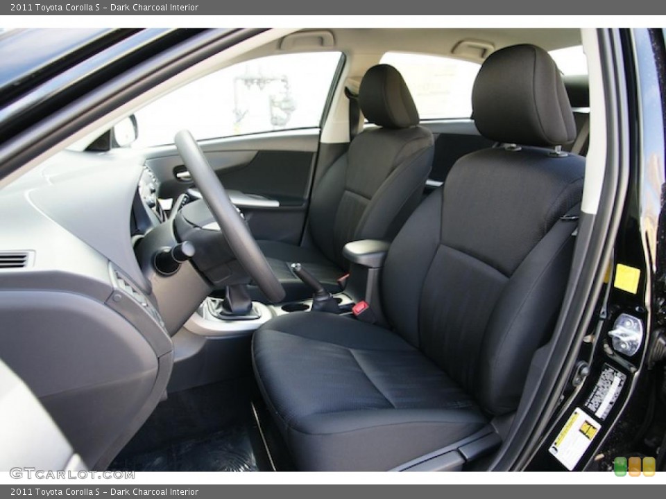Dark Charcoal Interior Photo for the 2011 Toyota Corolla S #44221963