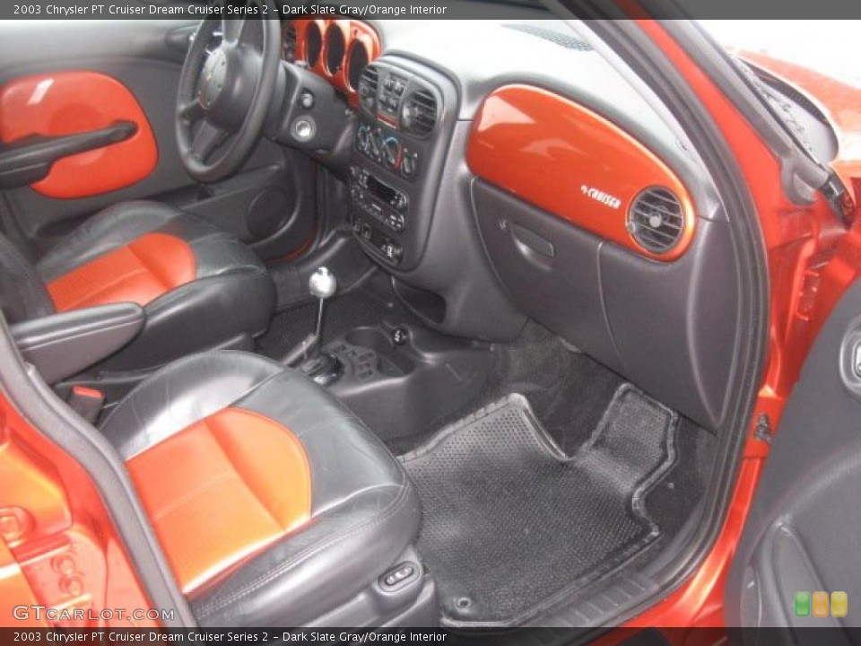 Dark Slate Gray/Orange Interior Dashboard for the 2003 Chrysler PT Cruiser Dream Cruiser Series 2 #44223537