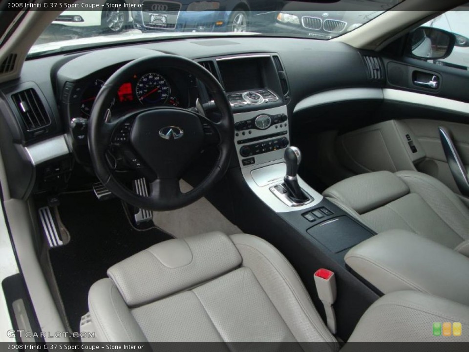Stone Interior Dashboard for the 2008 Infiniti G 37 S Sport Coupe #44224401