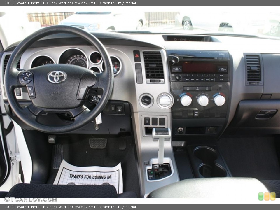 Graphite Gray Interior Dashboard for the 2010 Toyota Tundra TRD Rock Warrior CrewMax 4x4 #44226677