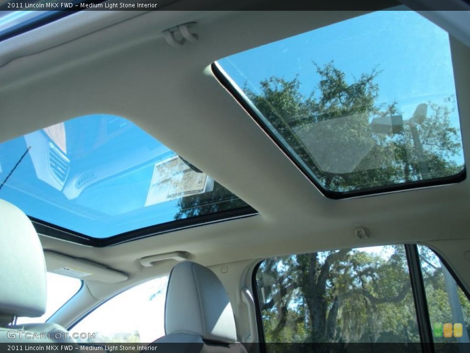 Medium Light Stone Interior Sunroof for the 2011 Lincoln MKX FWD #44228837