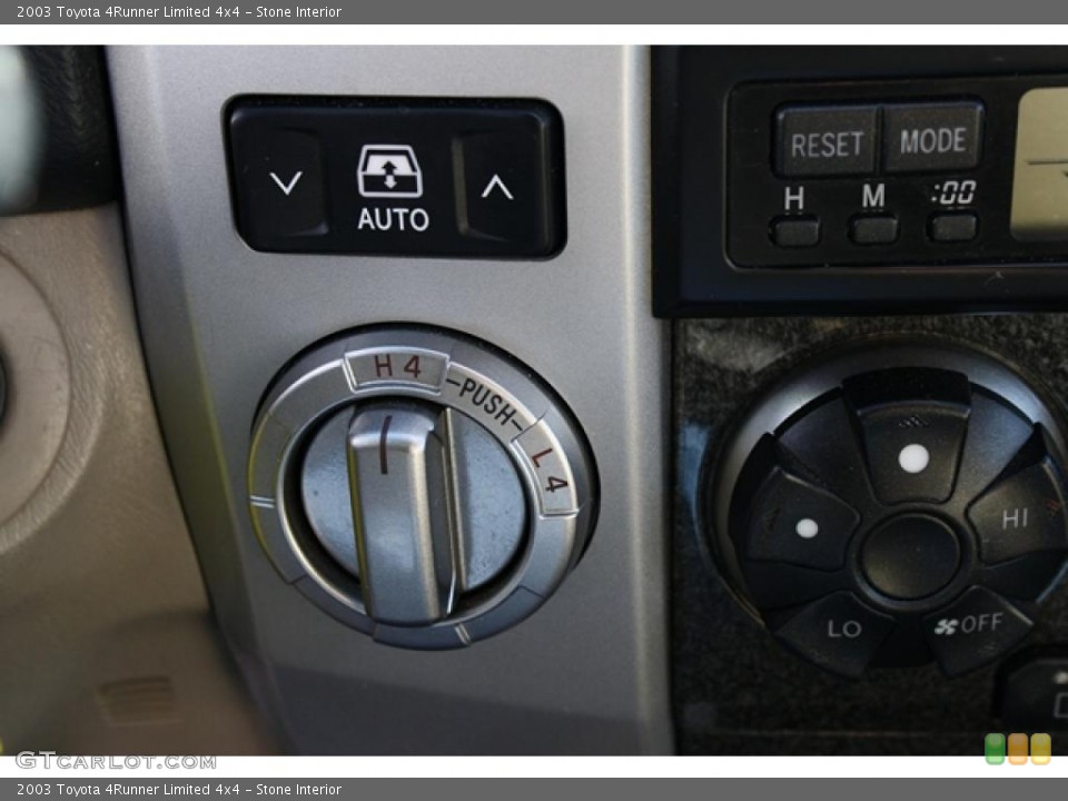Stone Interior Controls for the 2003 Toyota 4Runner Limited 4x4 #44229017