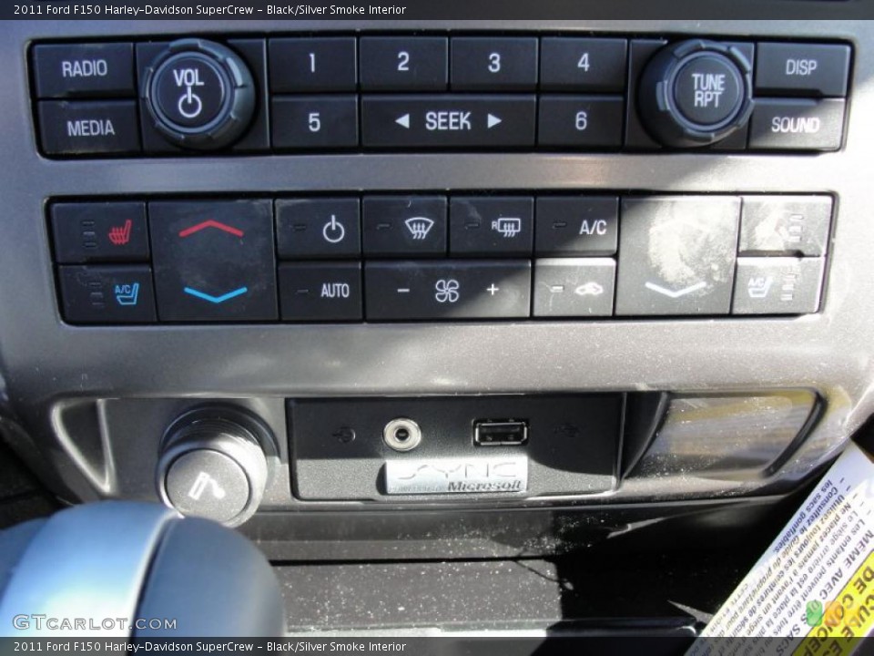 Black/Silver Smoke Interior Controls for the 2011 Ford F150 Harley-Davidson SuperCrew #44229681