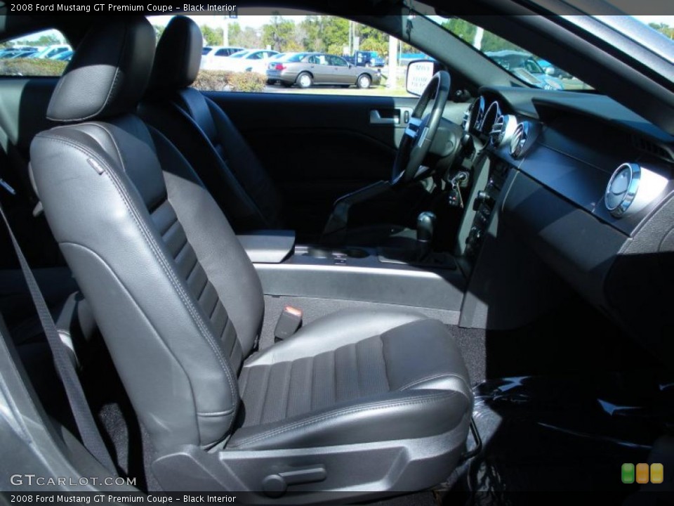 Black Interior Photo for the 2008 Ford Mustang GT Premium Coupe #44231005