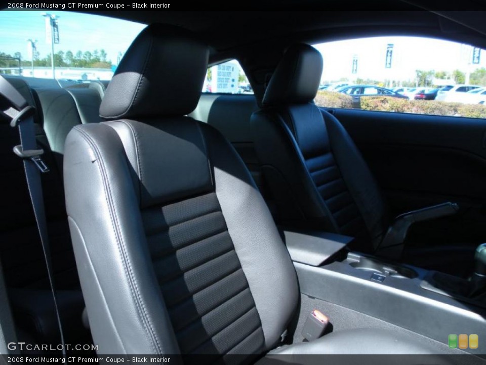 Black Interior Photo for the 2008 Ford Mustang GT Premium Coupe #44231022