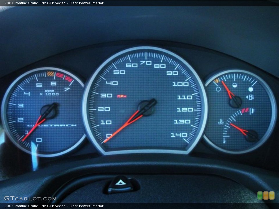 Dark Pewter Interior Gauges for the 2004 Pontiac Grand Prix GTP Sedan #44231528