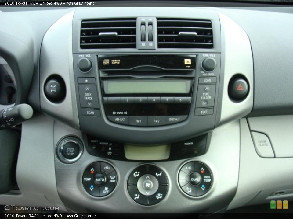Ash Gray Interior Controls for the 2010 Toyota RAV4 Limited 4WD #44245841