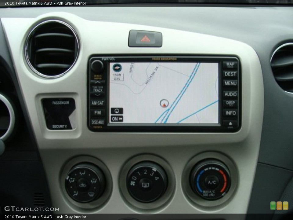 Ash Gray Interior Navigation for the 2010 Toyota Matrix S AWD #44246505