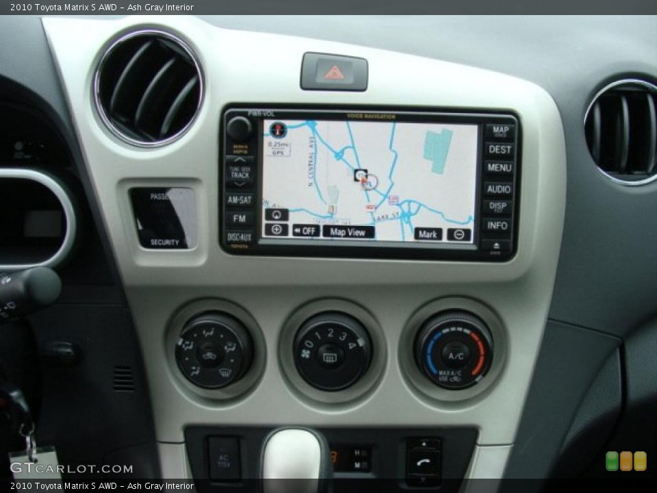 Ash Gray Interior Navigation for the 2010 Toyota Matrix S AWD #44248728