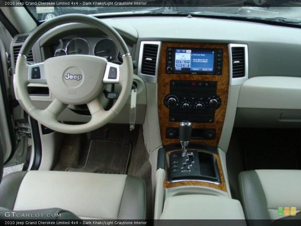 Dark Khaki/Light Graystone Interior Dashboard for the 2010 Jeep Grand Cherokee Limited 4x4 #44248936