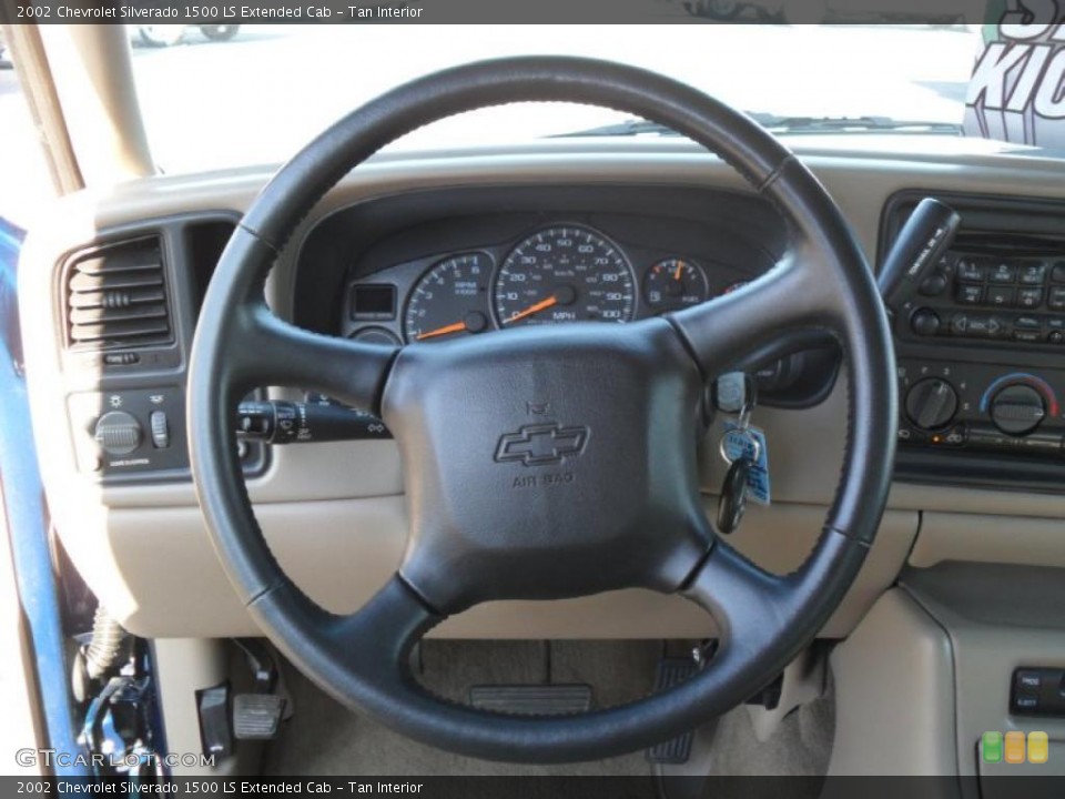 Tan Interior Steering Wheel for the 2002 Chevrolet Silverado 1500 LS Extended Cab #44250819