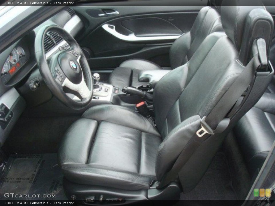 Black Interior Photo for the 2003 BMW M3 Convertible #44261858