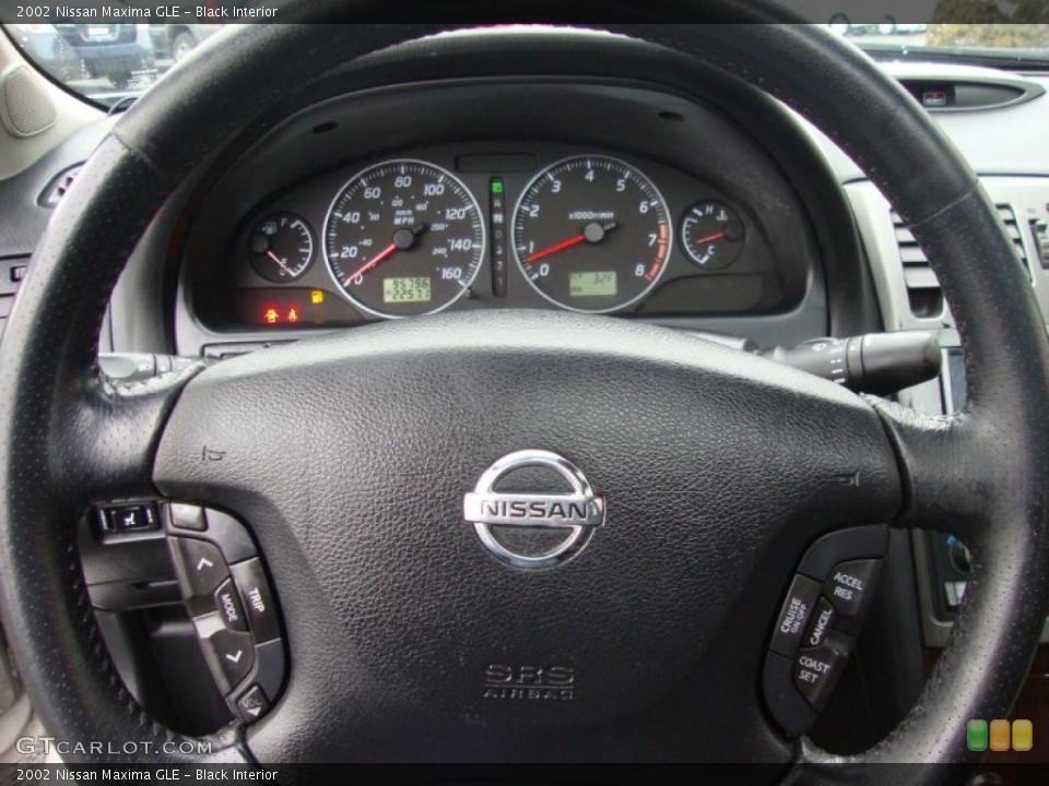 Black Interior Steering Wheel for the 2002 Nissan Maxima GLE #44263988