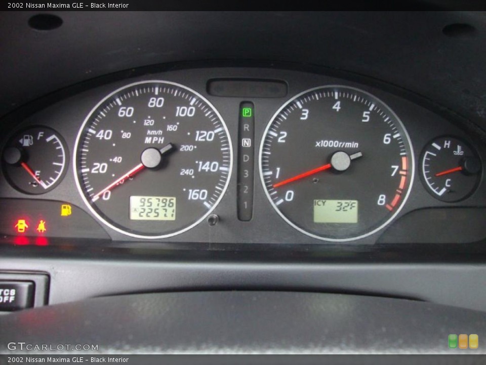 Black Interior Gauges for the 2002 Nissan Maxima GLE #44264056