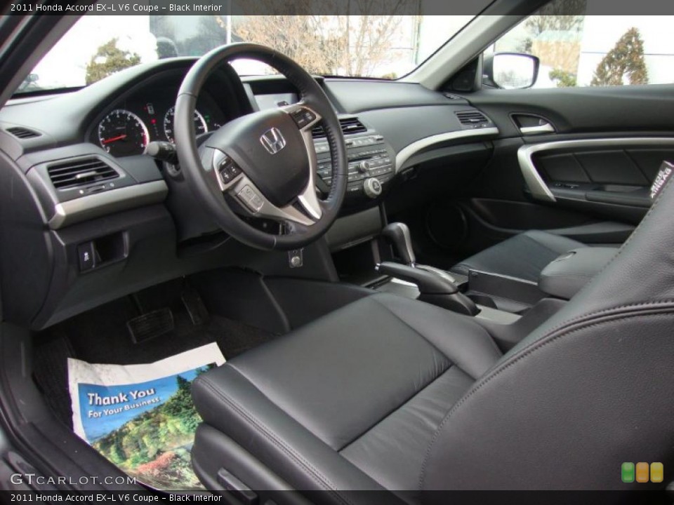 Black Interior Prime Interior for the 2011 Honda Accord EX-L V6 Coupe #44265214