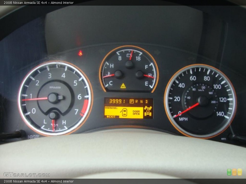 Almond Interior Gauges for the 2008 Nissan Armada SE 4x4 #44266746