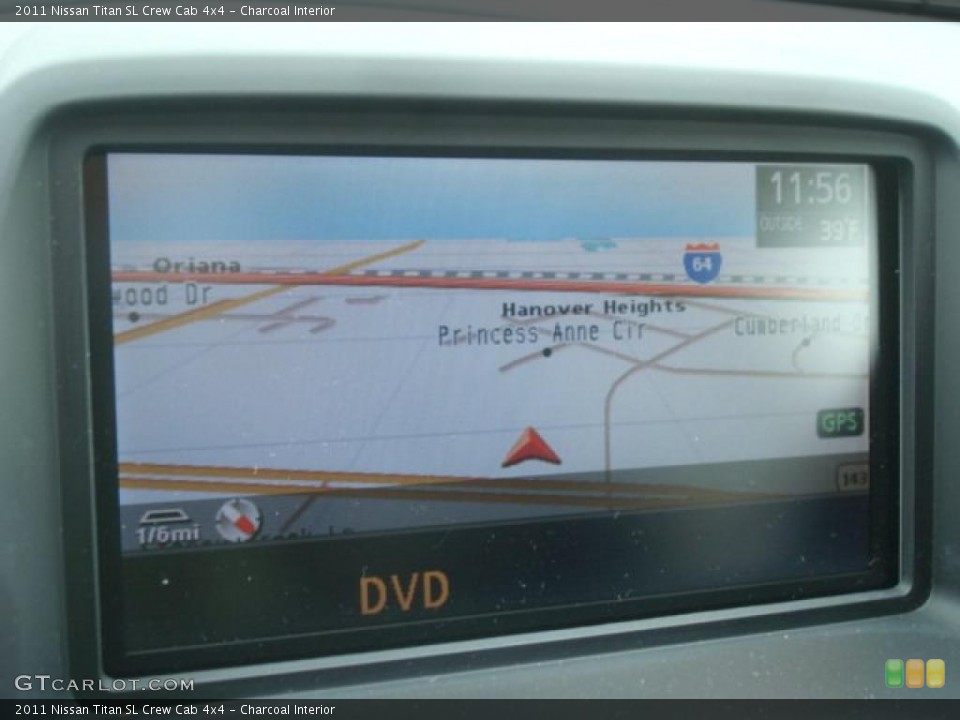 Charcoal Interior Navigation for the 2011 Nissan Titan SL Crew Cab 4x4 #44273152