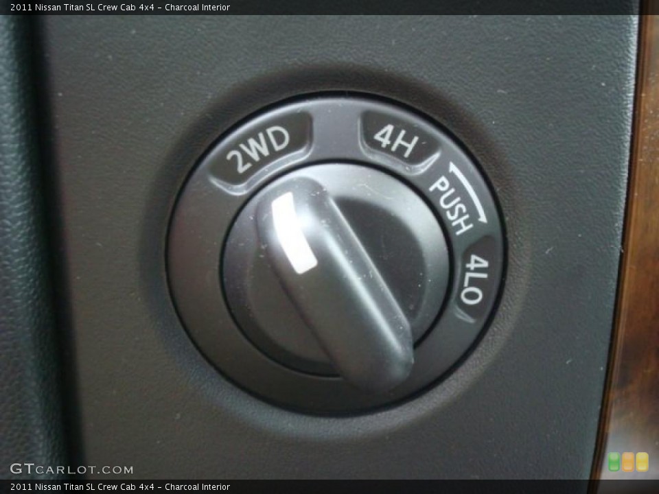 Charcoal Interior Controls for the 2011 Nissan Titan SL Crew Cab 4x4 #44273231
