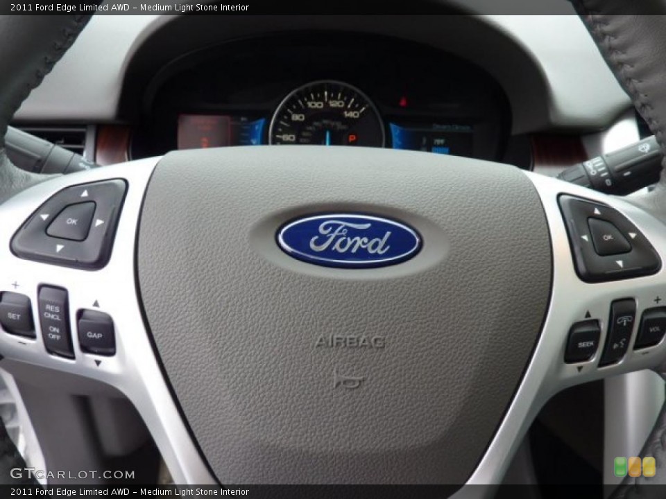 Medium Light Stone Interior Controls for the 2011 Ford Edge Limited AWD #44273636