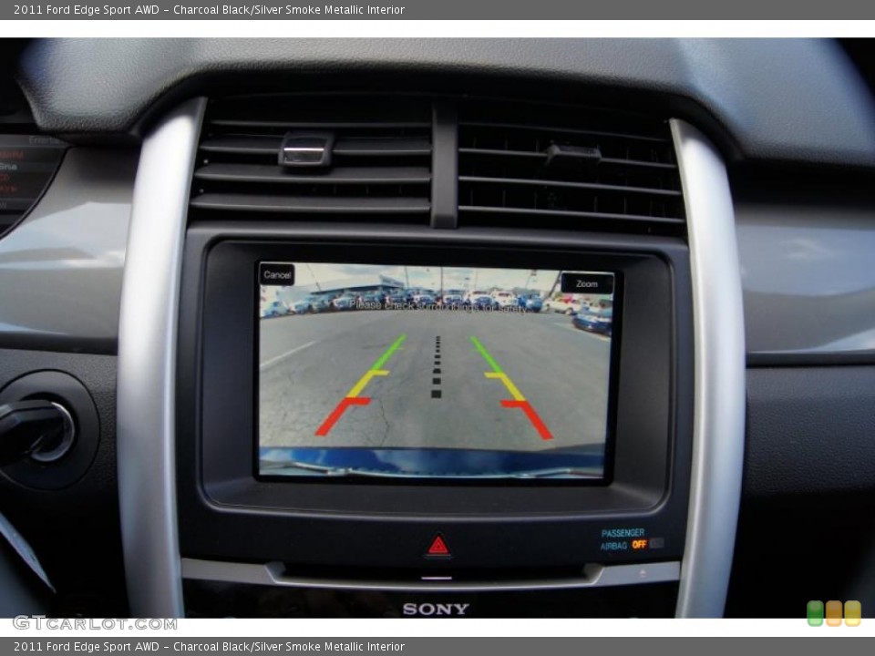 Charcoal Black/Silver Smoke Metallic Interior Controls for the 2011 Ford Edge Sport AWD #44273980