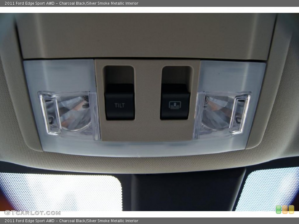 Charcoal Black/Silver Smoke Metallic Interior Controls for the 2011 Ford Edge Sport AWD #44274064