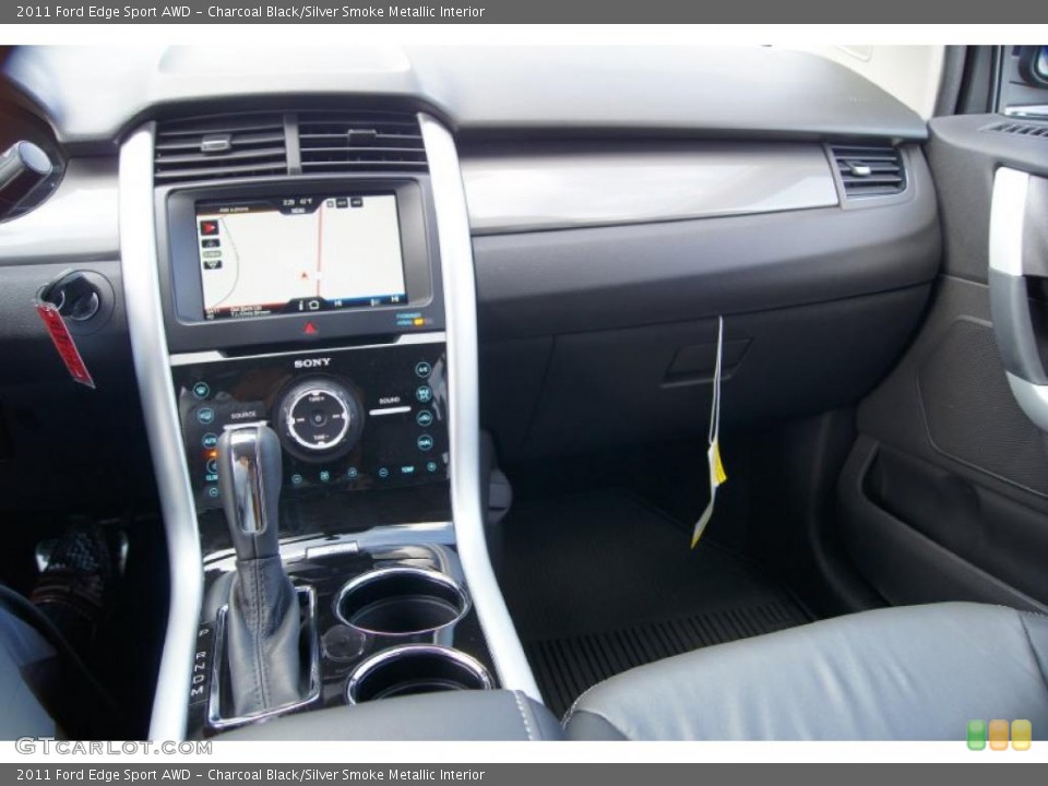Charcoal Black/Silver Smoke Metallic Interior Dashboard for the 2011 Ford Edge Sport AWD #44274076