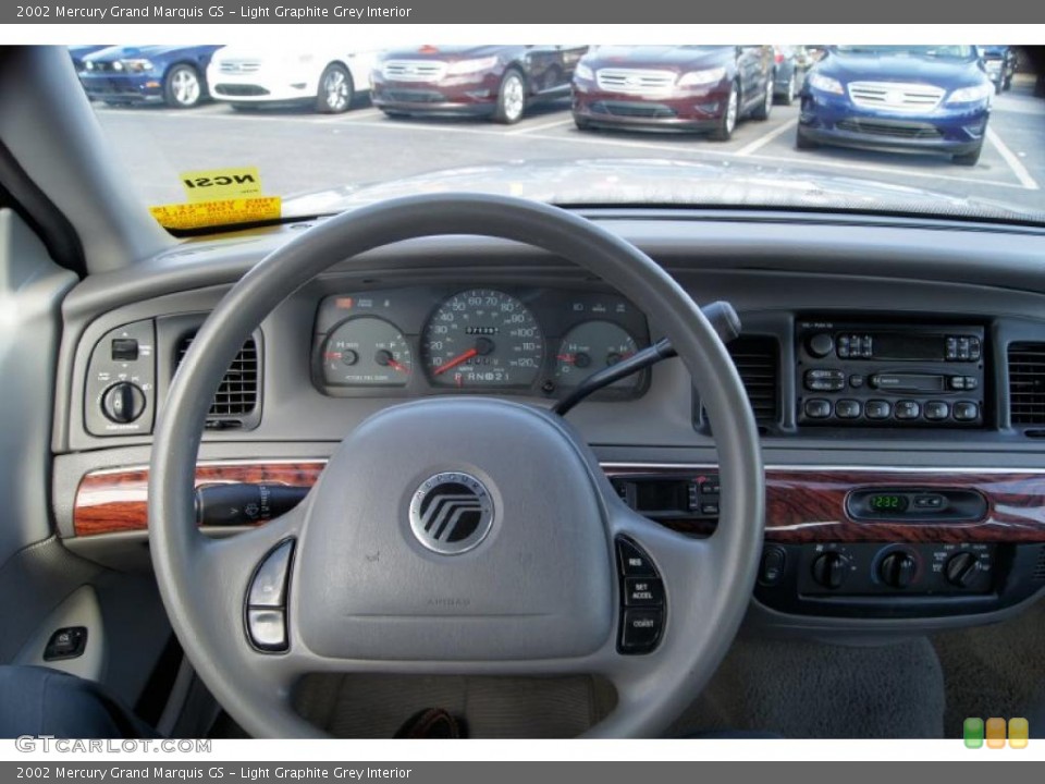 Light Graphite Grey Interior Steering Wheel for the 2002 Mercury Grand Marquis GS #44274636