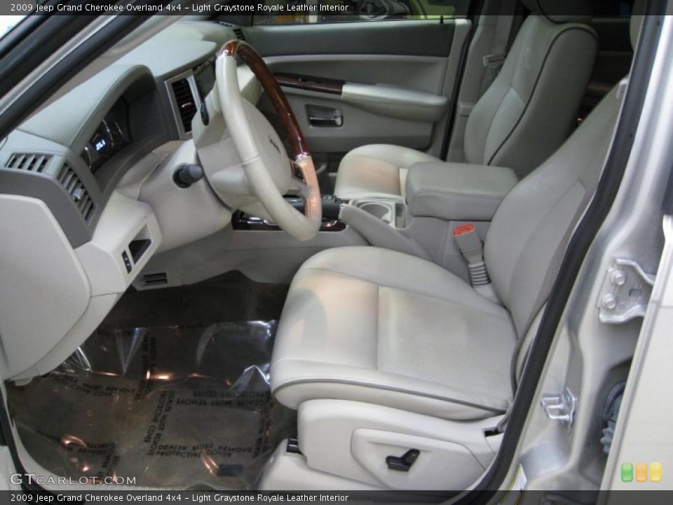 Light Graystone Royale Leather Interior Photo for the 2009 Jeep Grand Cherokee Overland 4x4 #44276437