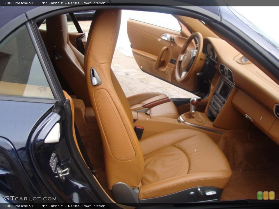 Natural Brown Interior Photo for the 2008 Porsche 911 Turbo Cabriolet #44279901