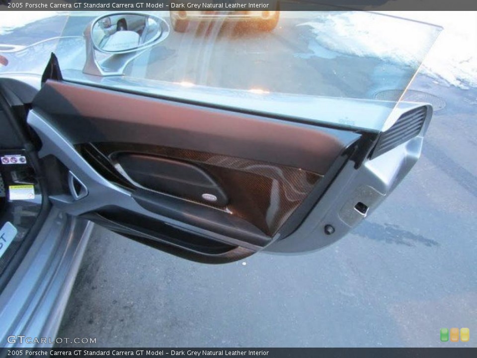 Dark Grey Natural Leather Interior Door Panel for the 2005 Porsche Carrera GT  #44289520