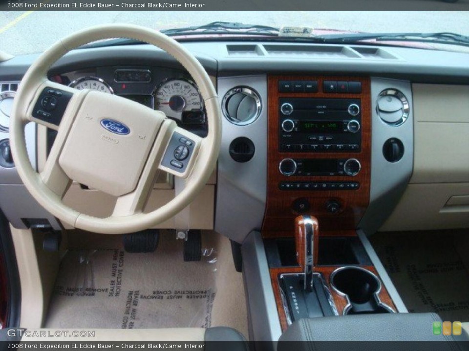 Charcoal Black/Camel Interior Dashboard for the 2008 Ford Expedition EL Eddie Bauer #44290086