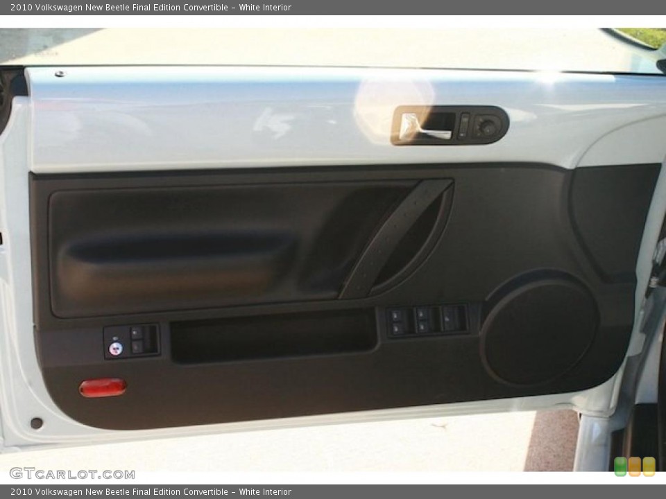 White Interior Door Panel for the 2010 Volkswagen New Beetle Final Edition Convertible #44298298