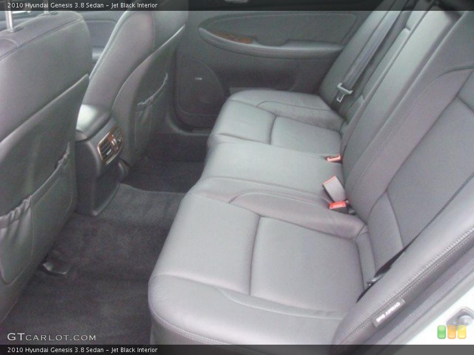 Jet Black Interior Photo for the 2010 Hyundai Genesis 3.8 Sedan #44300939