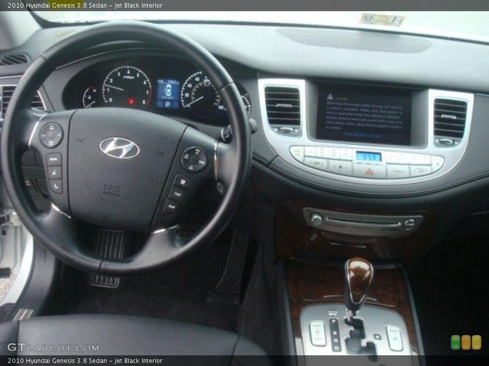 Jet Black Interior Dashboard for the 2010 Hyundai Genesis 3.8 Sedan #44300967