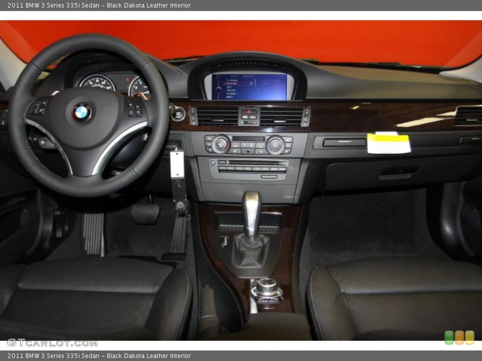 Black Dakota Leather Interior Dashboard for the 2011 BMW 3 Series 335i Sedan #44303310