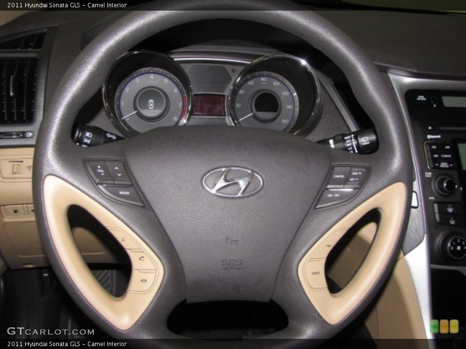 Camel Interior Steering Wheel for the 2011 Hyundai Sonata GLS #44311199
