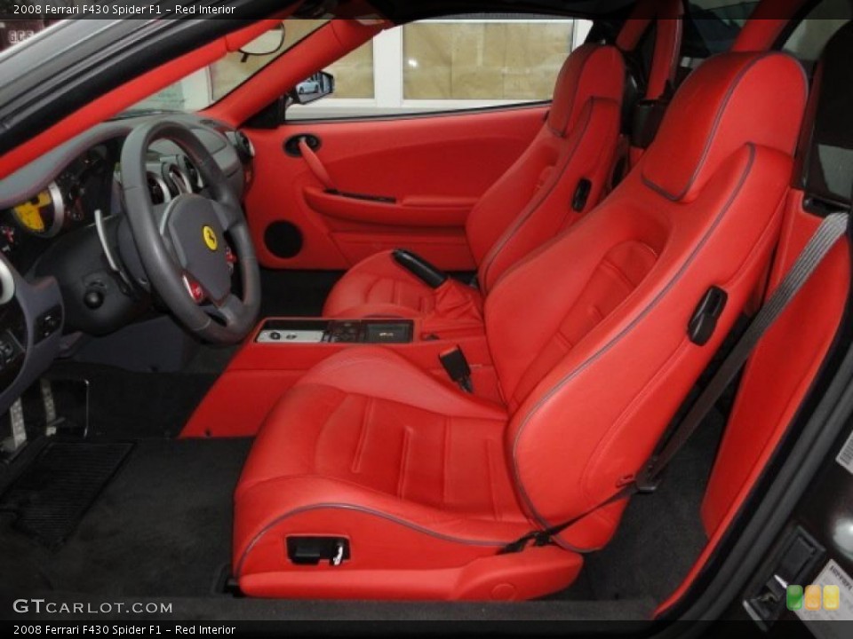 Red Interior Photo for the 2008 Ferrari F430 Spider F1 #44317721