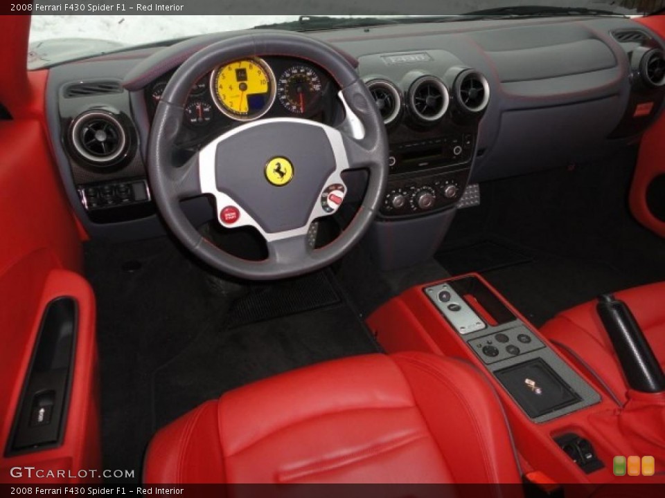 Red Interior Dashboard for the 2008 Ferrari F430 Spider F1 #44317753
