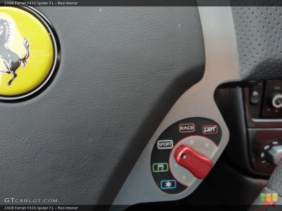 Red Interior Controls for the 2008 Ferrari F430 Spider F1 #44317845